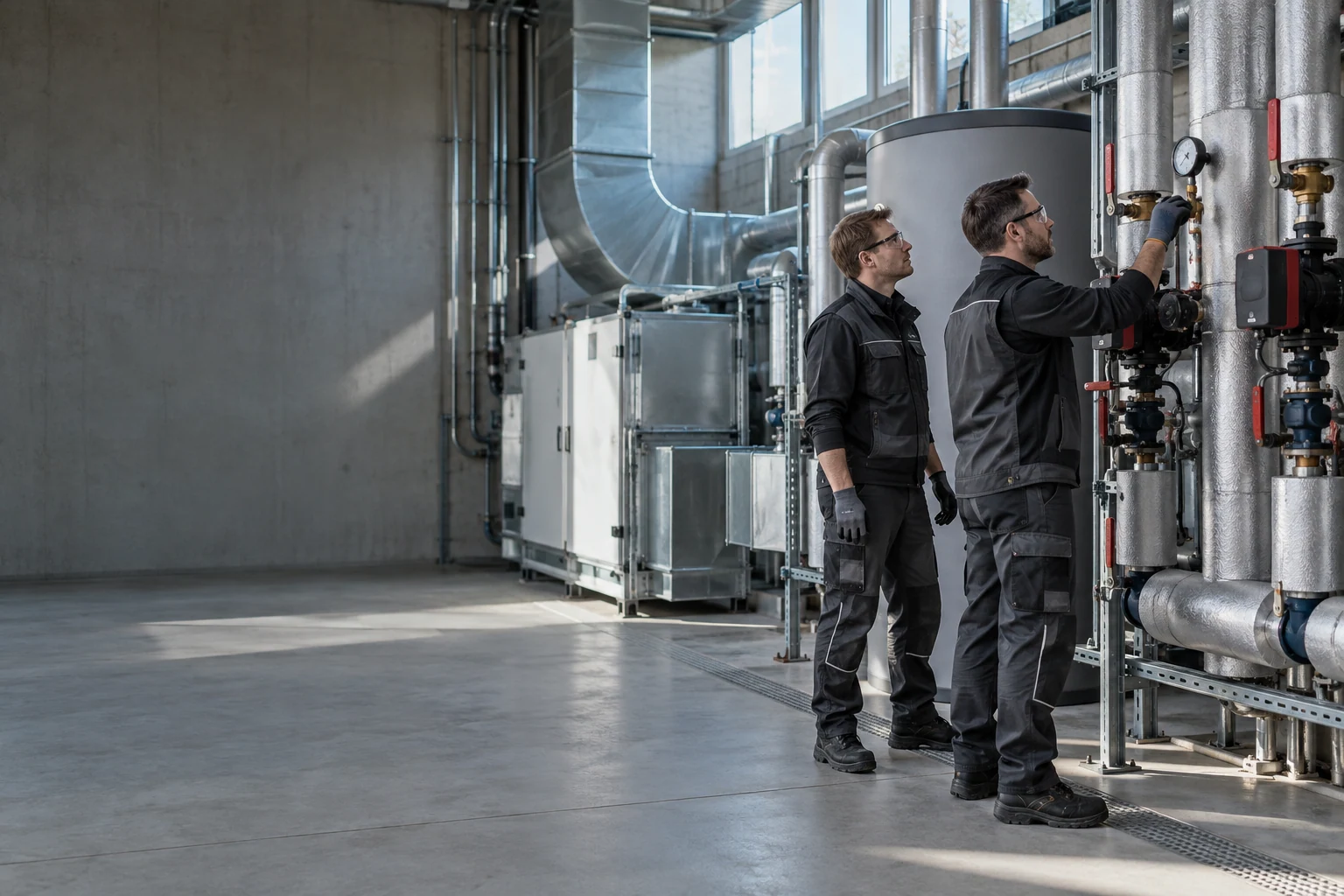 Installationsdetail für Wartung & Service